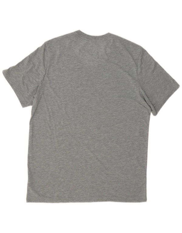 Ανδρικό γραφικό μπλουζάκι NIKE Dri Fit Top Large Grey Polyester