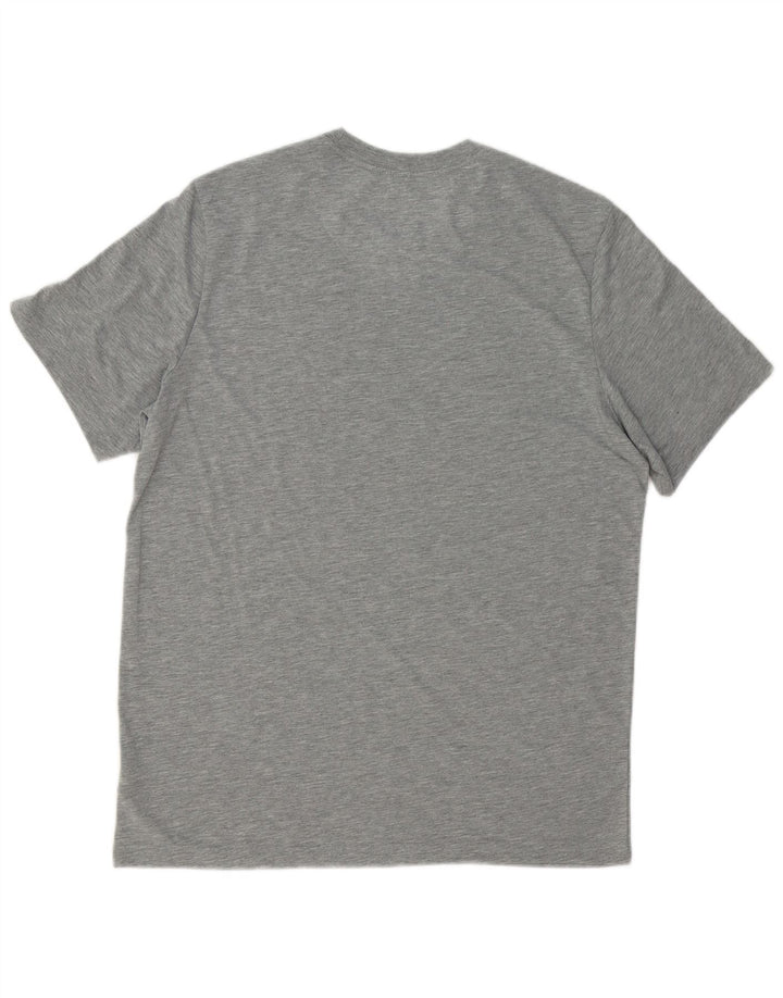 Ανδρικό γραφικό μπλουζάκι NIKE Dri Fit Top Large Grey Polyester