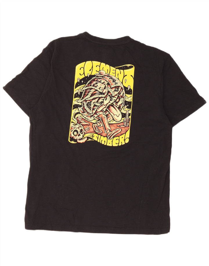Element Ανδρικό T-Shirt Regular Fit Top Μεσαίο μαύρο βαμβακερό