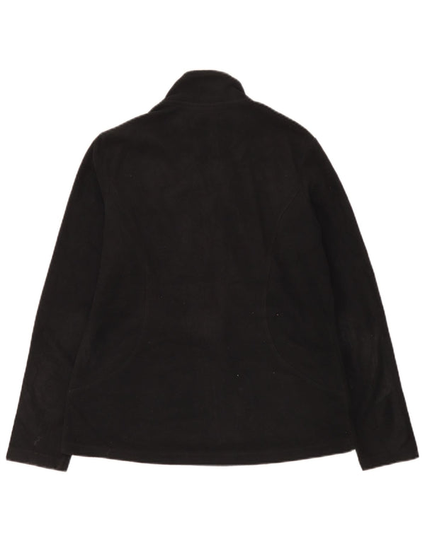 Marks & Spencer Γυναικείο Fleece Jacket UK 12 Medium Black Polyester