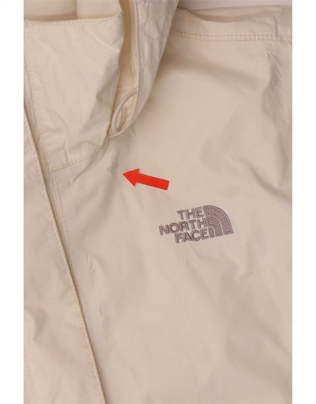 The North Face γυναικείο μπουφάν βροχής με κουκούλα UK 14 Medium White Nylon