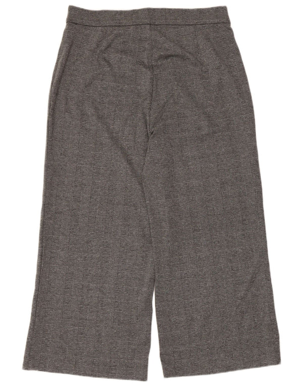Marks & Spencer Γυναικείο Cropped Παντελόνι UK 16 Large W34 L24 Grey Check