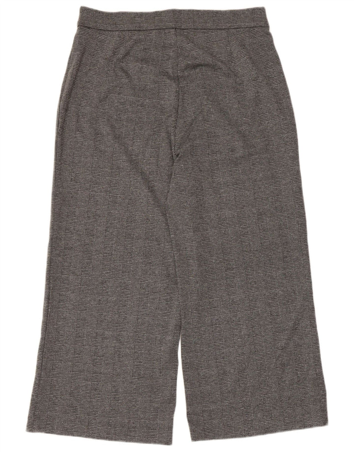 Marks & Spencer Γυναικείο Cropped Παντελόνι UK 16 Large W34 L24 Grey Check