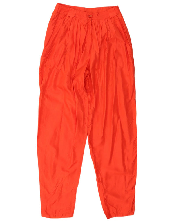 Vintage γυναικείο κωνικό παντελόνι Cargo IT 40 Small W26 L32 Red Silk