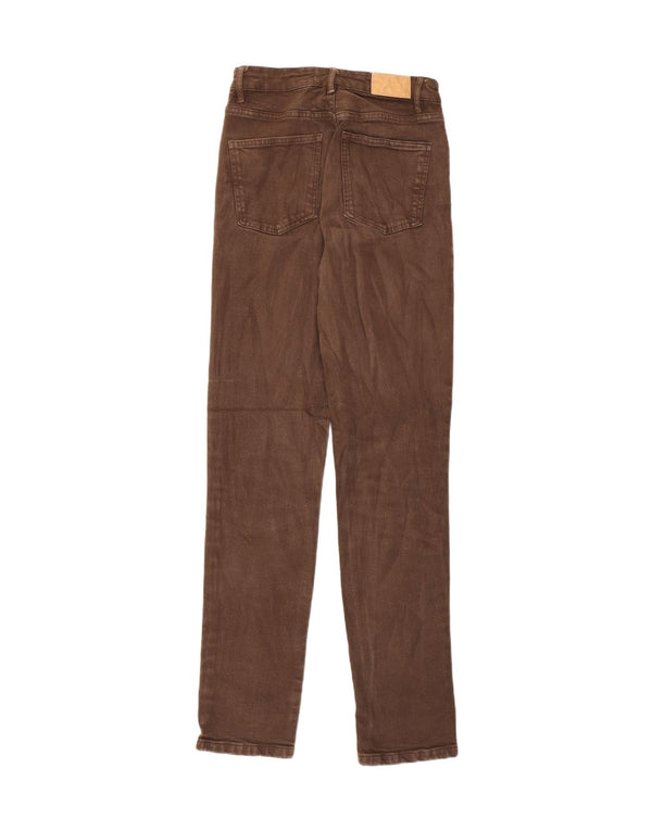 Zara Γυναικείο Slim Jeans EU 36 XS W26 L31 Καφέ βαμβακερό