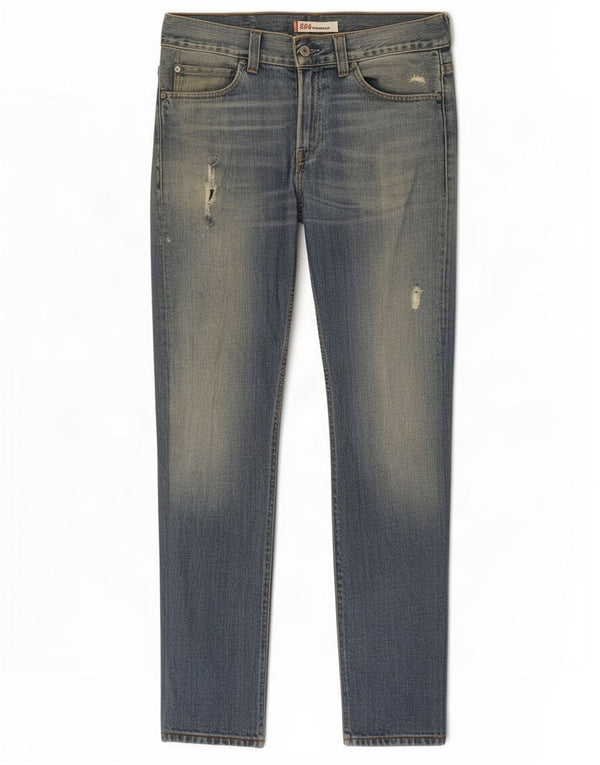 Levi's Mens 506 Standard Fit Straight Jeans W32 L32 Μπλε βαμβακερό