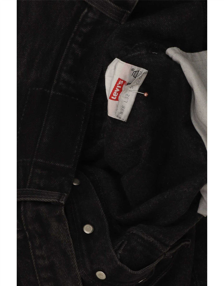 Ανδρικό τζιν Levi's Straight W36 L32 Μαύρο βαμβακερό