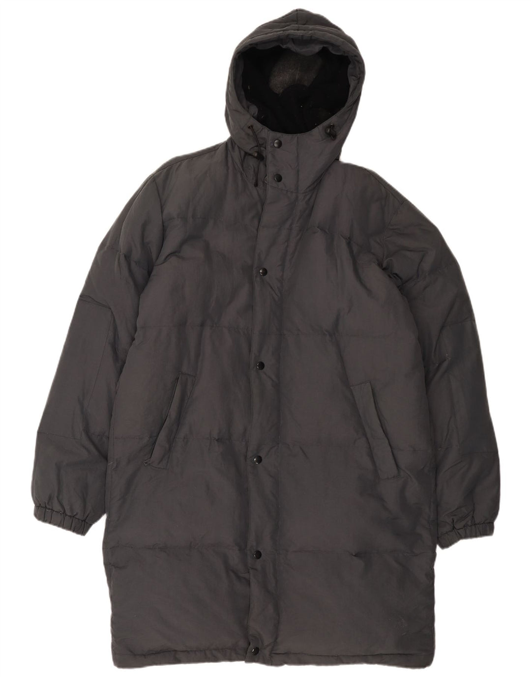 Gazzarrini Ανδρικό παλτό με κουκούλα UK 42 XL Μαύρο Πολυαμίδιο