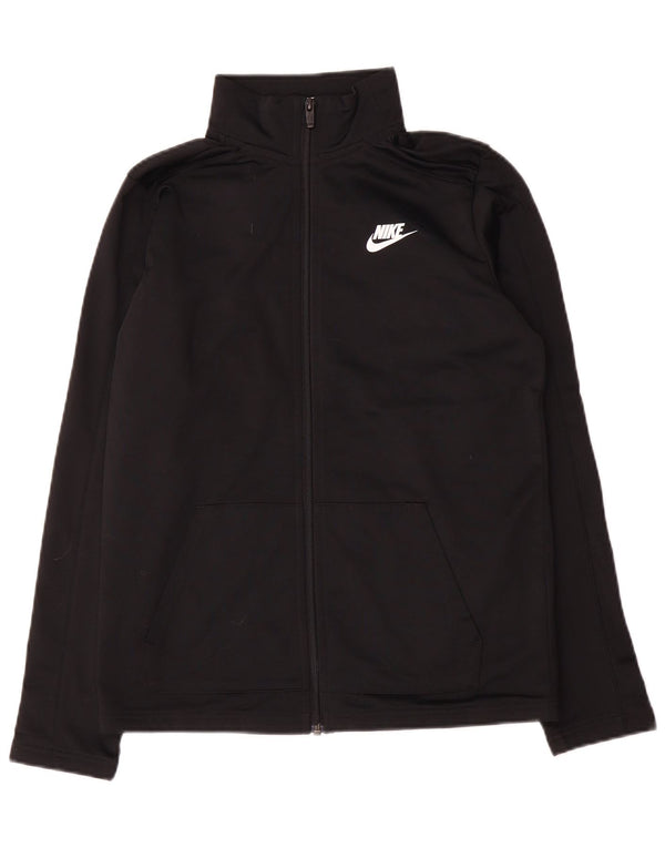 Μπουφάν Nike Boys αθλητική φόρμα 13-14 ετών XL μαύρο πολυεστέρα