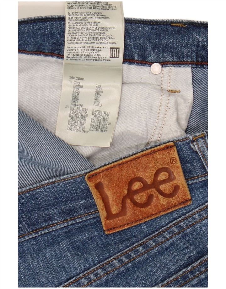 Lee Womens Daren Straight Jeans W34 L29 Blue Cotton
