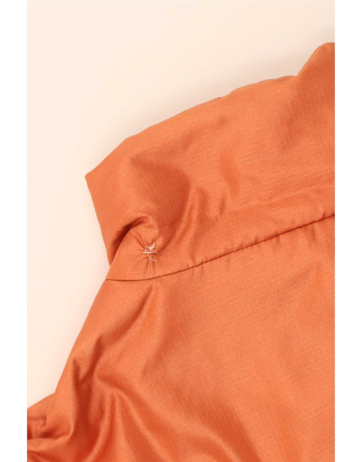 Vintage Ανδρικό Loose Fit padded Jacket UK 40 Large Orange Polyamide