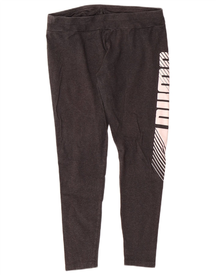 Γυναικεία γραφικά κολάν PUMA UK 14 Large Grey