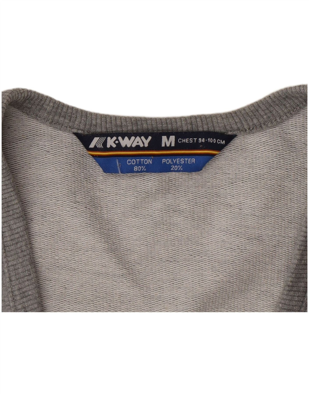 K-Way Boys Αμάνικο αθλητικό μπουφάν 12-13 ετών Μεσαίο γκρι βαμβακερό