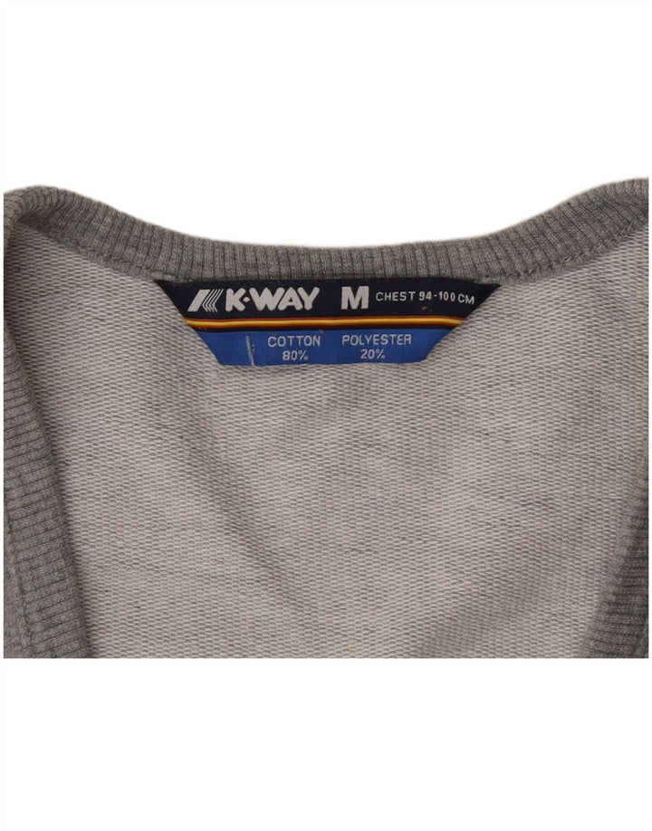 K-Way Boys Αμάνικο αθλητικό μπουφάν 12-13 ετών Μεσαίο γκρι βαμβακερό