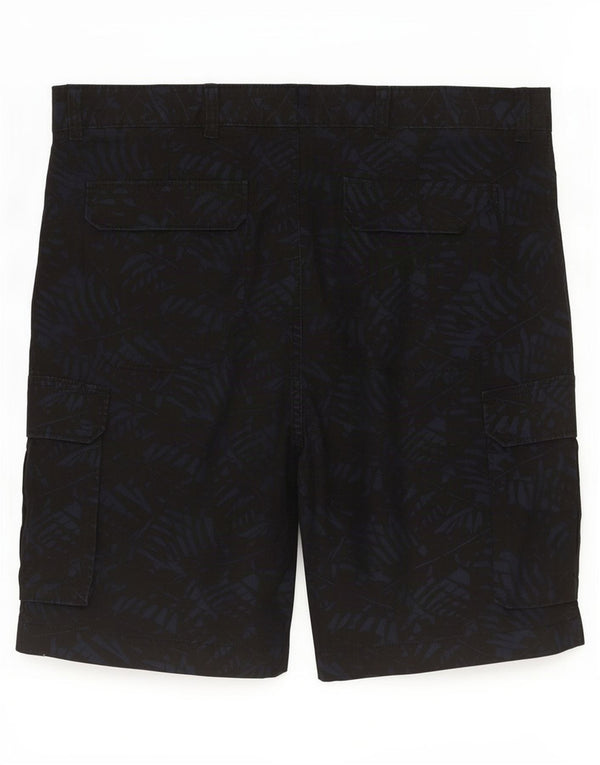 Ανδρικό σορτς Cargo Marks & Spencer W38 XL Navy Blue Floral Βαμβακερό