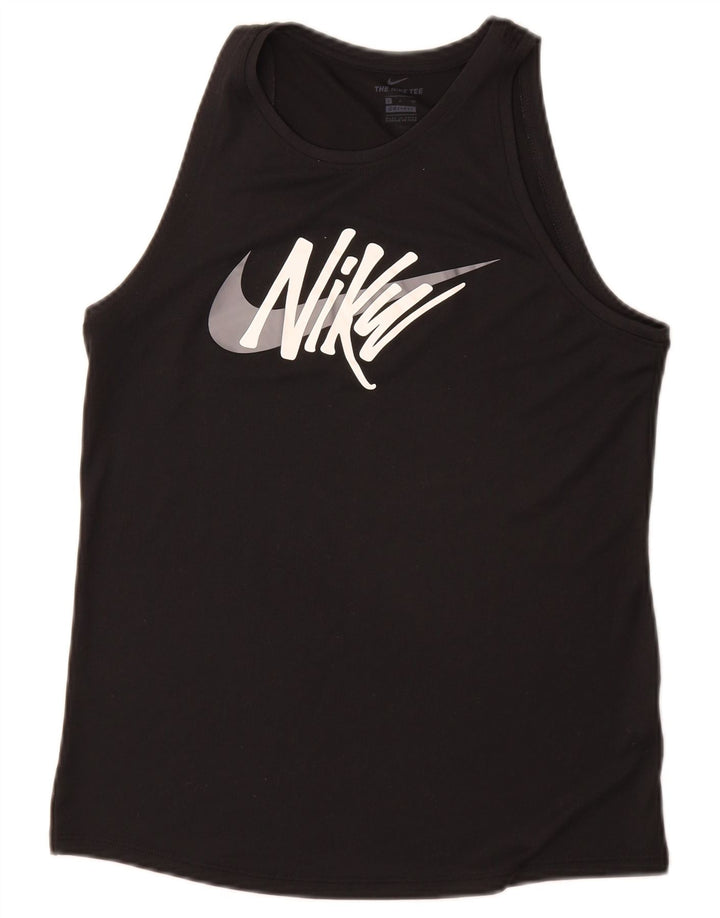 Γυναικείο γραφικό γιλέκο Nike τοπ UK 10 Small Black