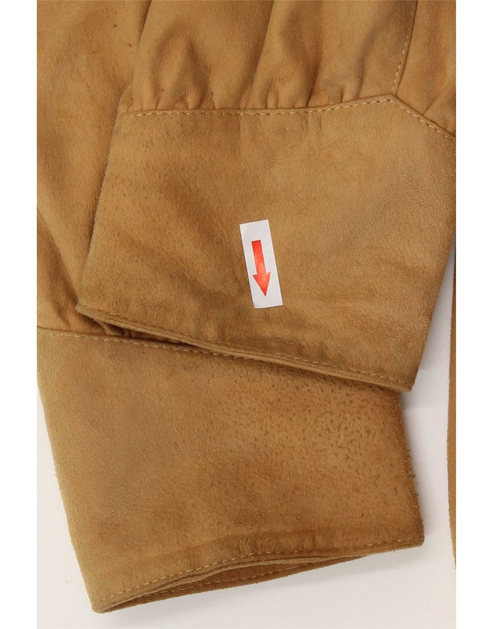 Vintage Γυναικείο Suede Jacket IT 44 Medium Beige