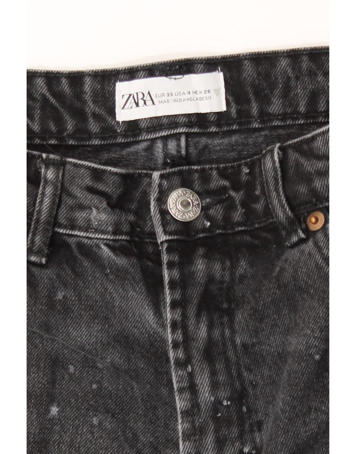 Zara Γυναικείο τζιν σορτς EU 36 XS W26 Μαύρο