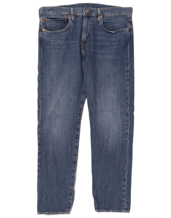 Levi's Mens 502 Tapered Jeans W34 L32 Blue Cotton