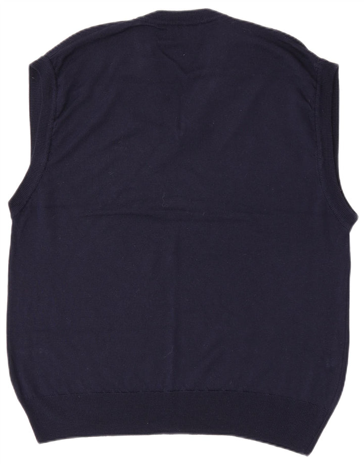 North Pole ανδρικό γιλέκο Tank Top XL Navy Blue Wool