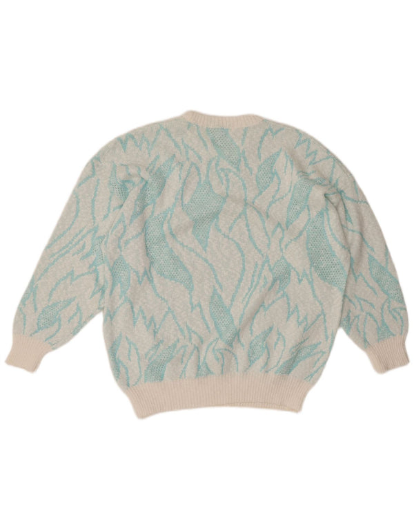 Γυναικείο πουλόβερ με λαιμόκοψη VINTAGE IT 50 XL Τυρκουάζ χρώματος