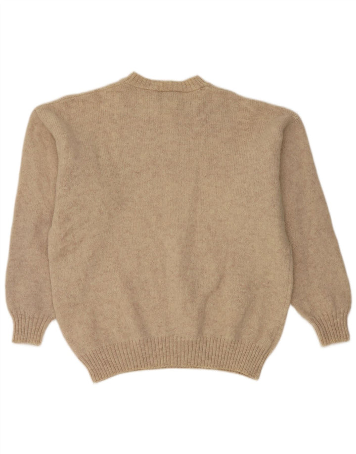 Πουλόβερ Think Pink Mens Crew Neck Jumper Μεγάλο Μπεζ Flecked