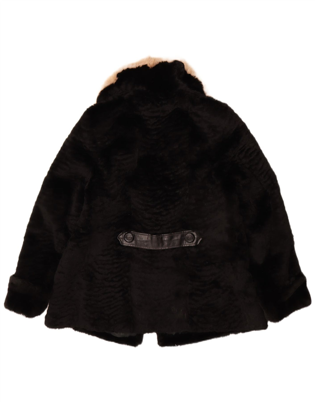 VINTAGE Γυναικείο Μπουφάν UK 14 Medium Μαύρο