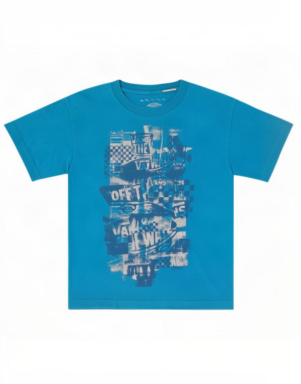 Vans Boys Graphic T-Shirt Top 12-13 Years Large Blue
