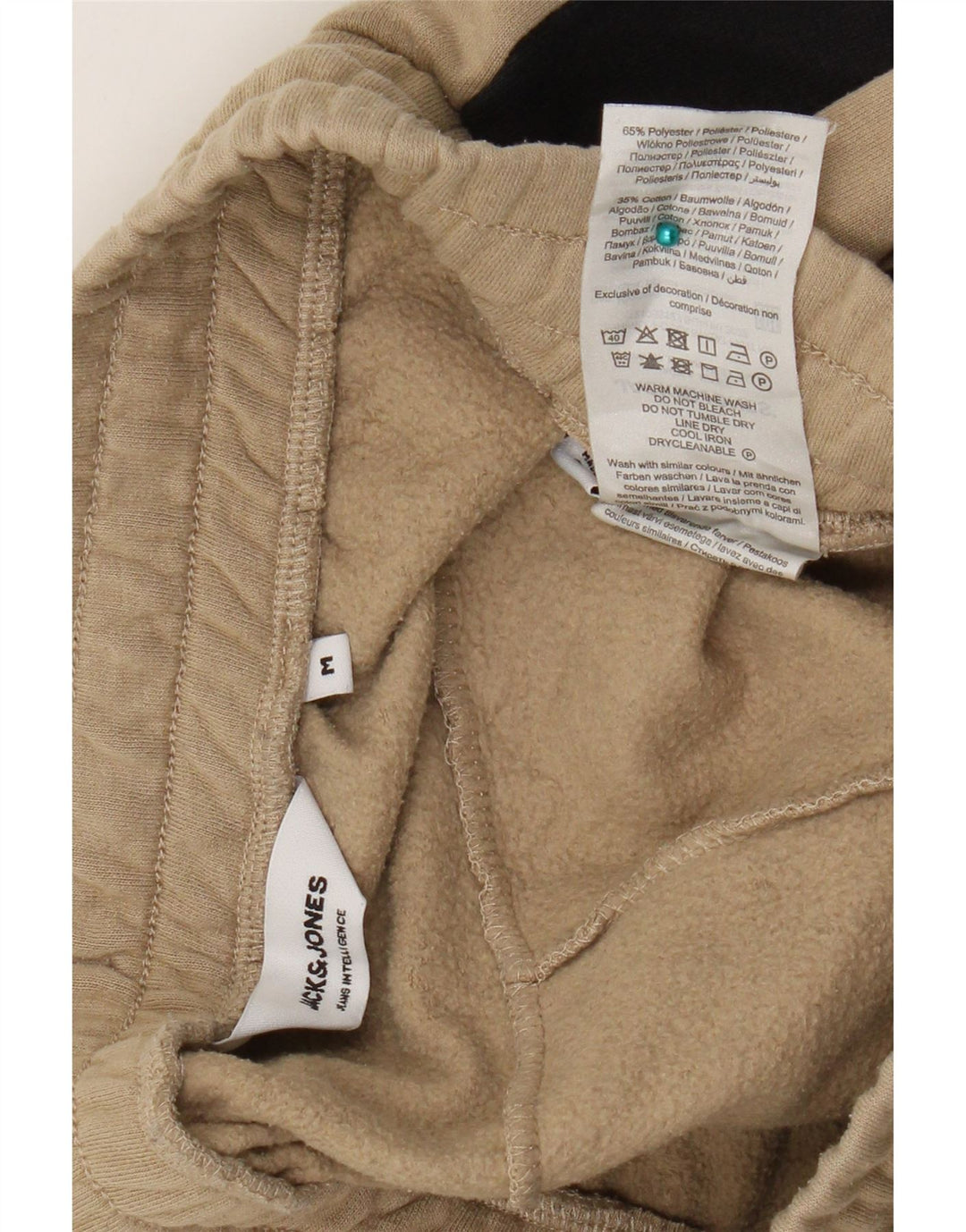 Ανδρική αθλητική φόρμα Jack & Jones Παντελόνι Joggers Medium Beige Colourblock