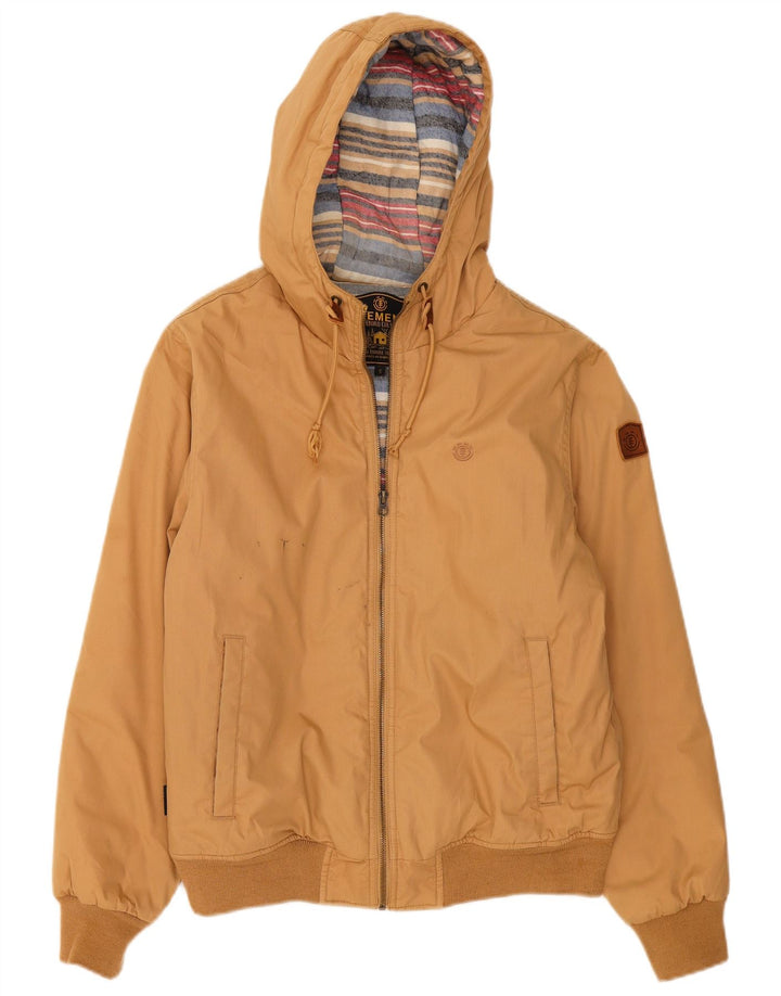Element Ανδρικό Bomber Jacket με κουκούλα UK 36 Small Beige Polyester