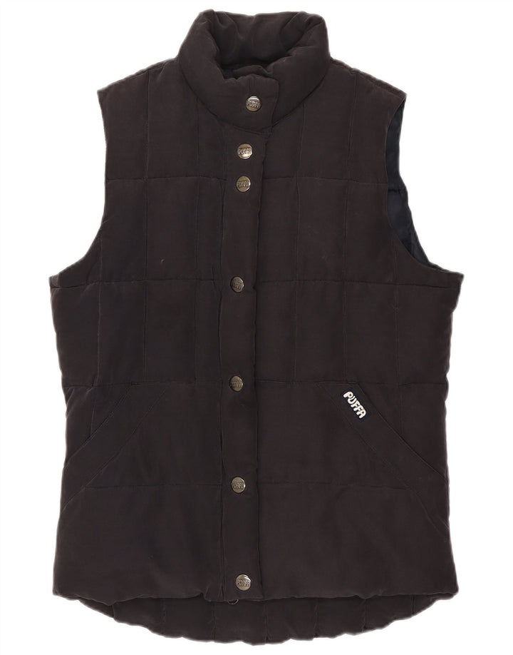 Puffa γυναικείο padded Gilet UK 6 XS Navy Blue Polyester