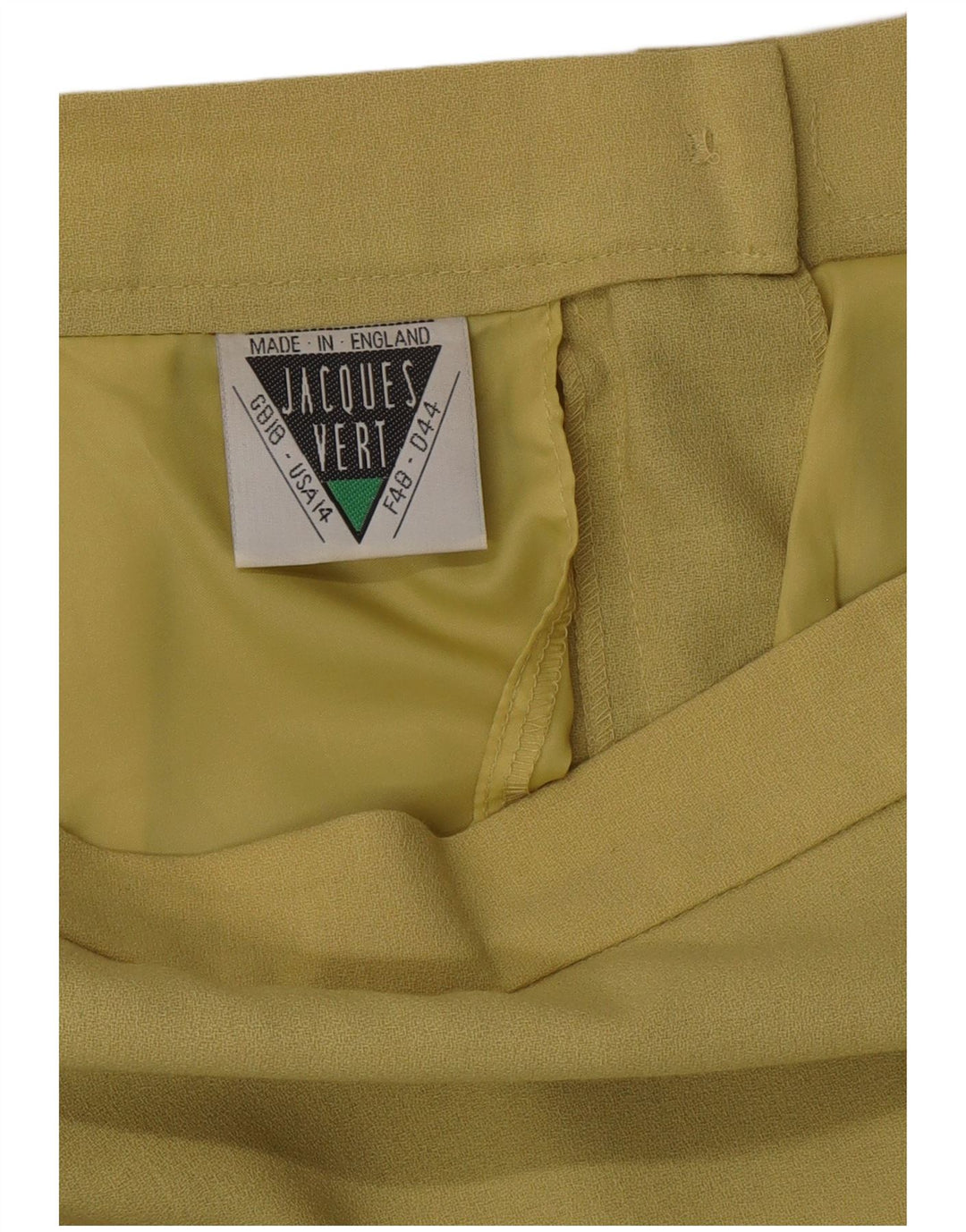 JAQUES VERT Γυναικεία ψηλόμεση μίντι ίσια φούστα UK 18 XL W33 Πράσινη