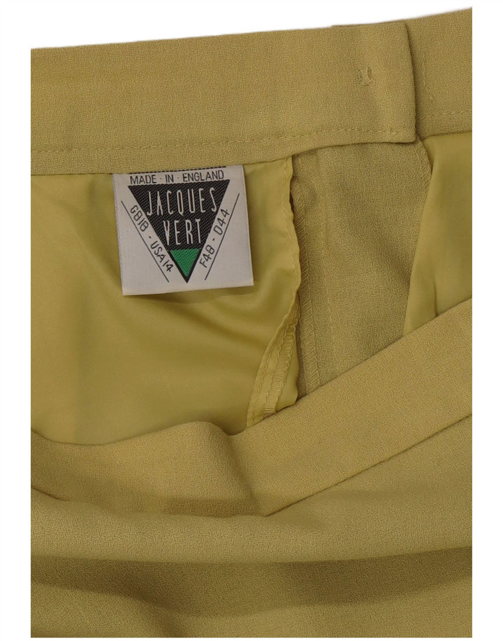 JAQUES VERT Γυναικεία ψηλόμεση μίντι ίσια φούστα UK 18 XL W33 Πράσινη