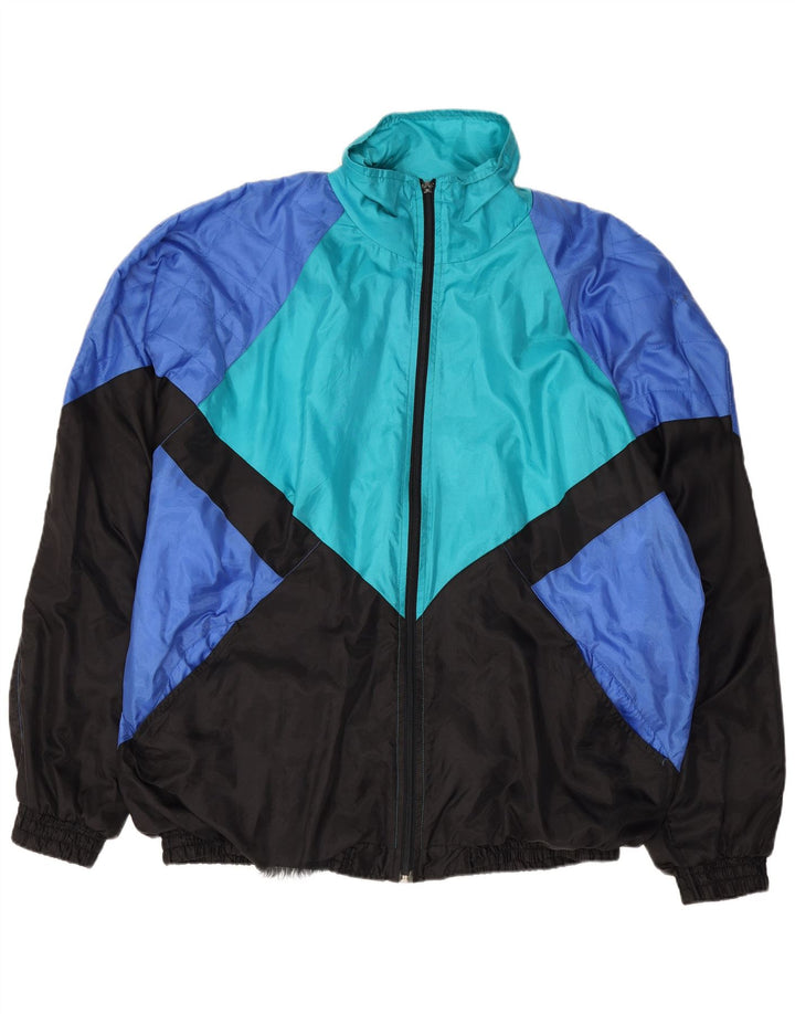 Vintage ανδρική αθλητική φόρμα Top Jacket UK 42/44 Μεγάλο πολύχρωμο μπλοκ χρώματος