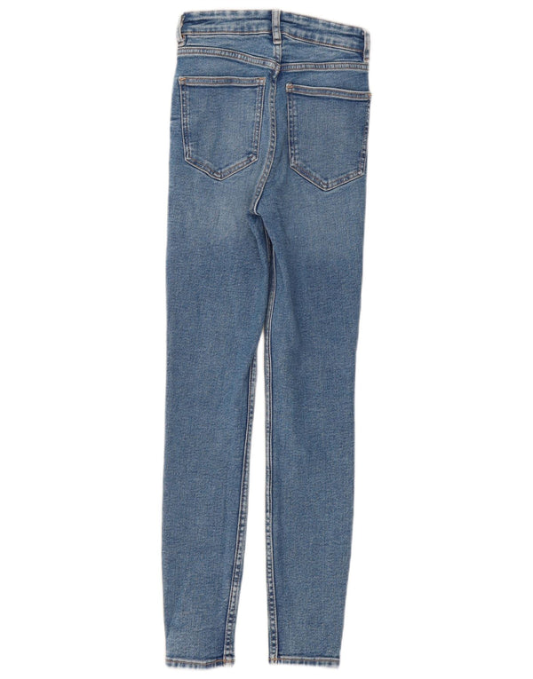 Zara Γυναικείο Skinny Jeans EU 34 2XS W24 L28 Μπλε βαμβακερό