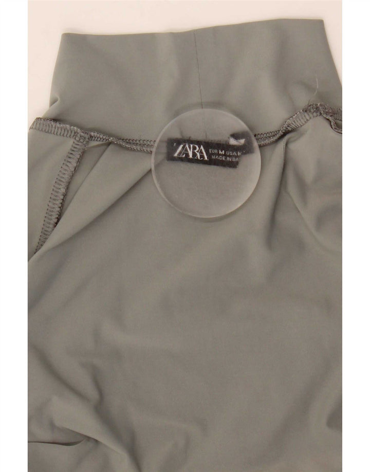 Zara γυναικείο μακρυμάνικο κορμάκι UK 12 Medium Grey Nylon