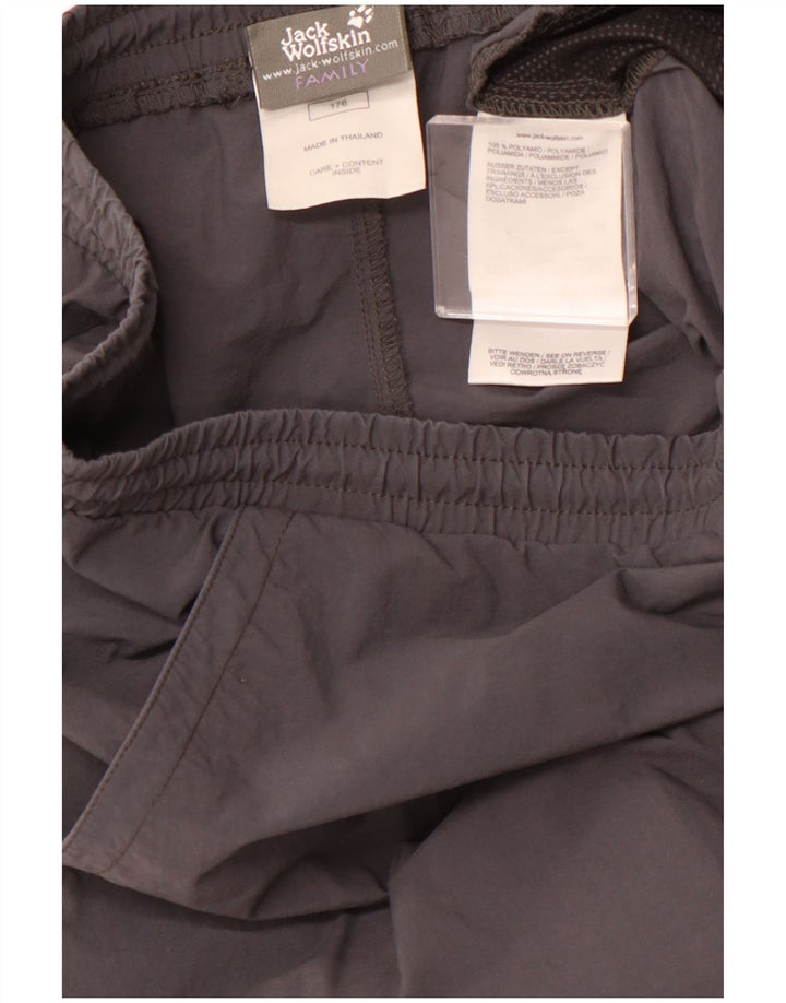 JACK WOLFSKIN Αγόρια αθλητικά σορτς 15-16 ετών γκρι πολυαμίδιο