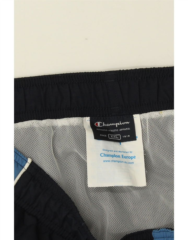 Ανδρικό σορτς κολύμβησης Champion 2XL Navy Blue Colorblock Polyamide