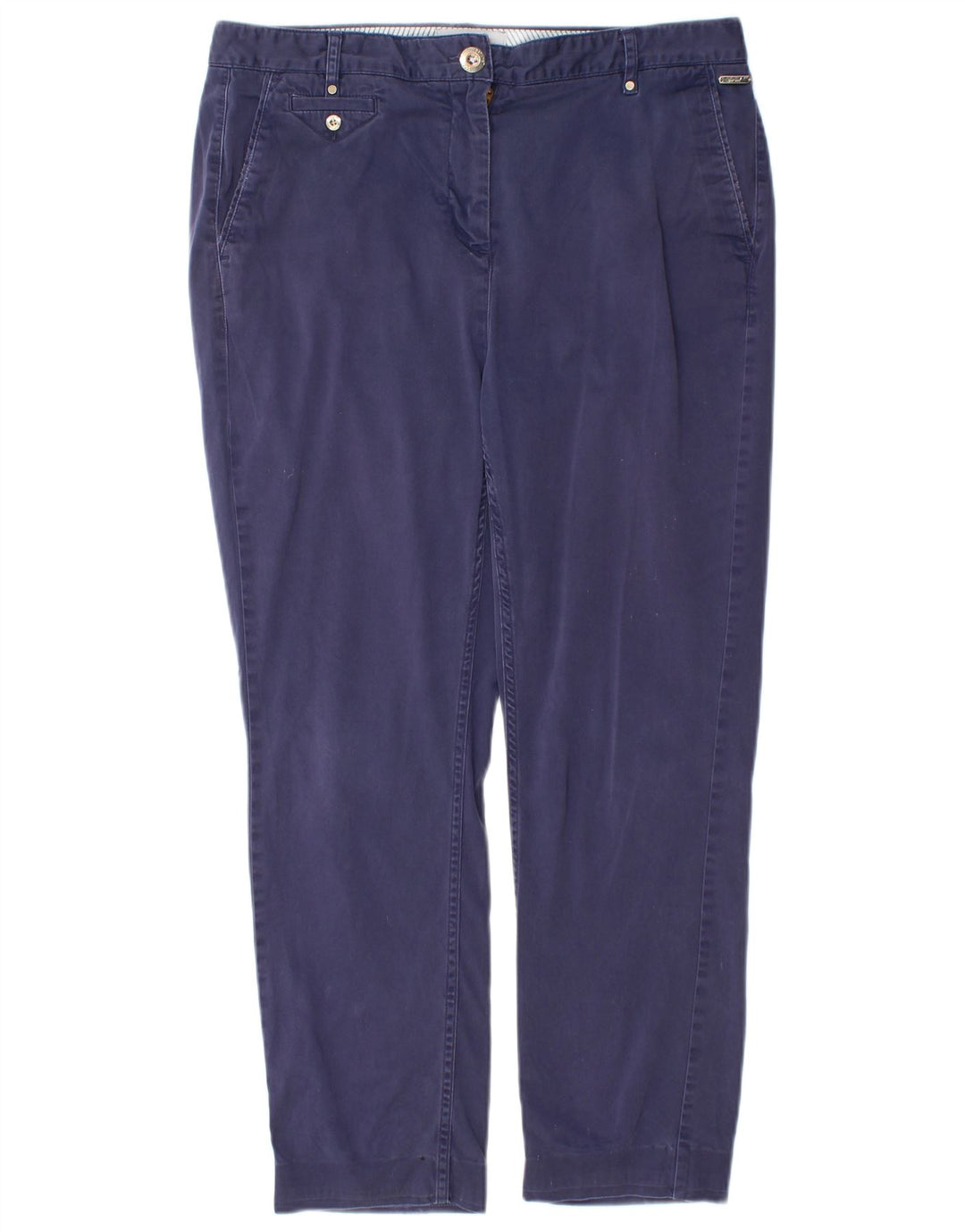 MARKS & SPENCER Γυναικείο παντελόνι Chino UK 12 Medium W30 L26 Navy Blue