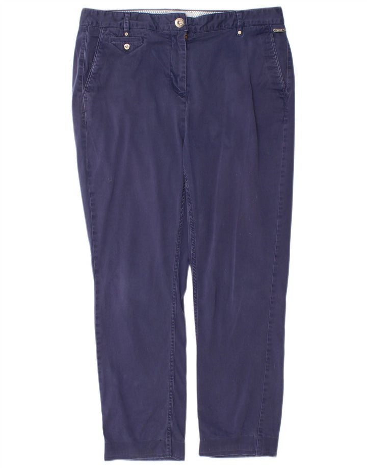 MARKS & SPENCER Γυναικείο παντελόνι Chino UK 12 Medium W30 L26 Navy Blue