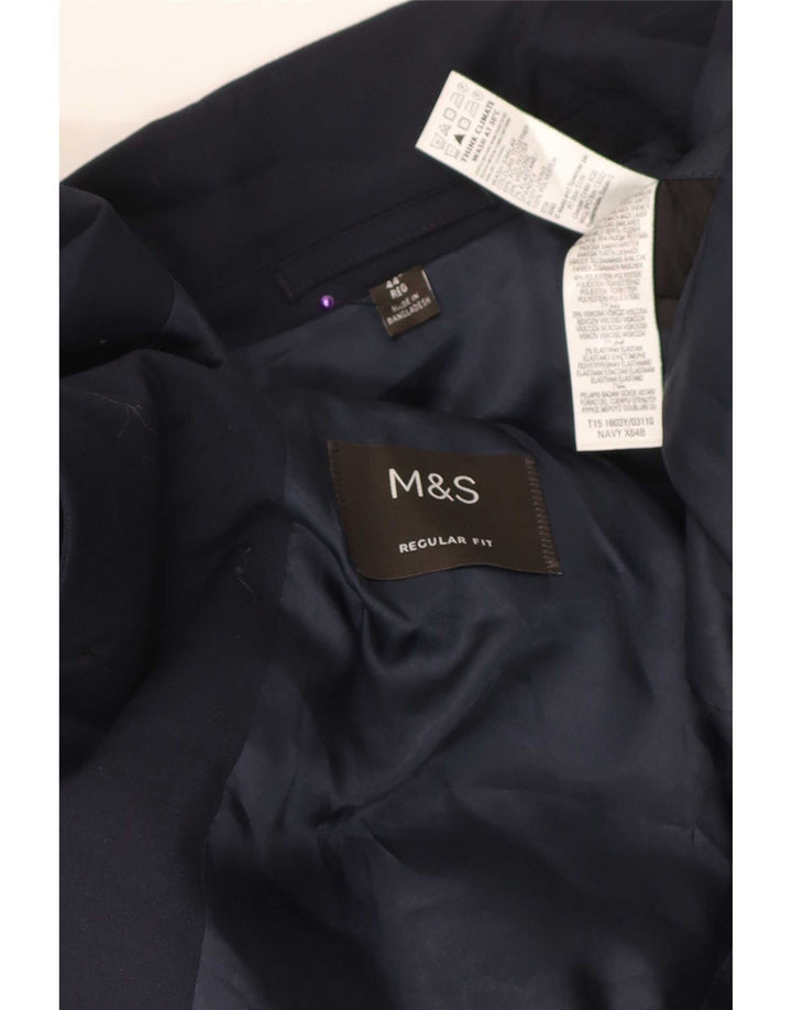 Marks & Spencer Ανδρικό μπουφάν μπλέιζερ με 2 κουμπιά κανονική εφαρμογή UK 44 XL Navy Blue
