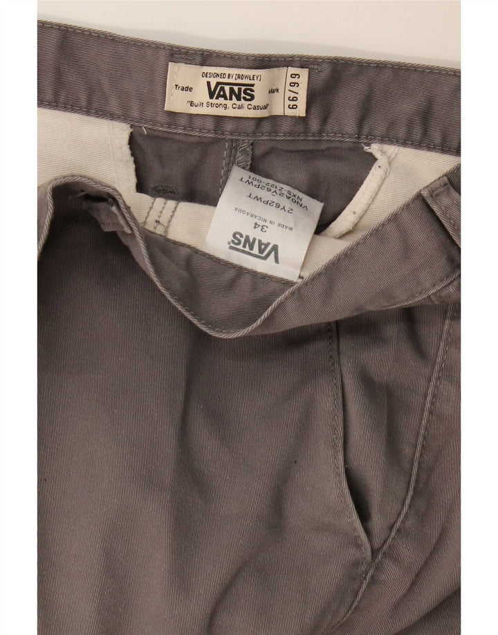 Vans Ανδρικό ίσιο παντελόνι Chino W34 L33 Γκρι βαμβακερό