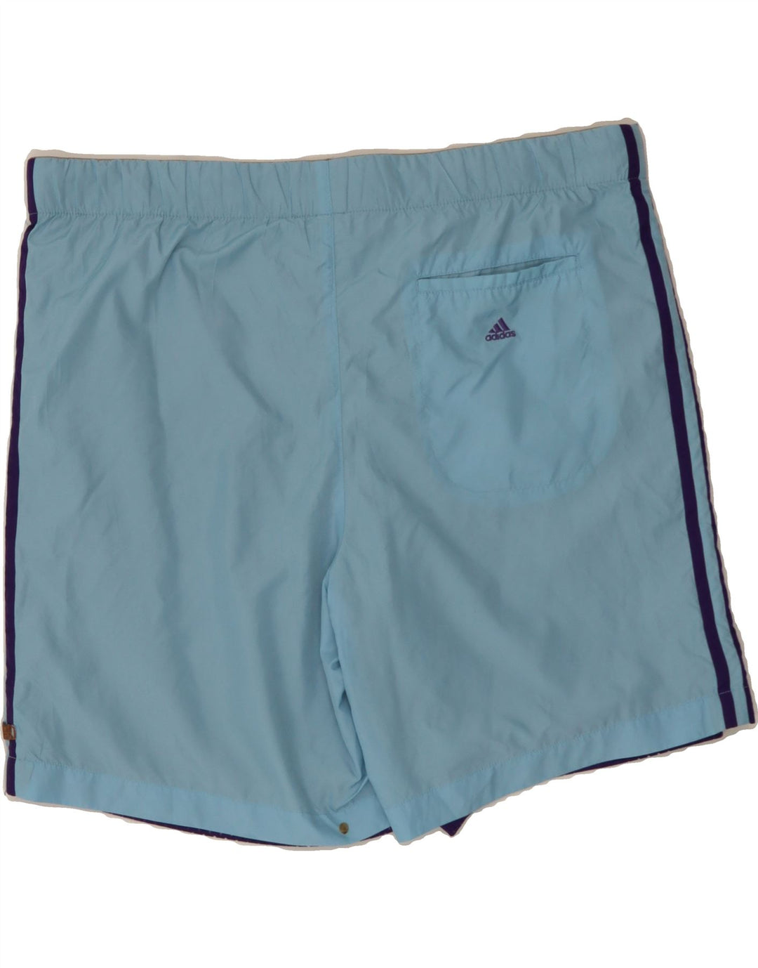 ADIDAS Mens Swimming Shorts Medium Blue Polyester Vintage Adidas and Second-Hand Adidas from Messina Hembry 