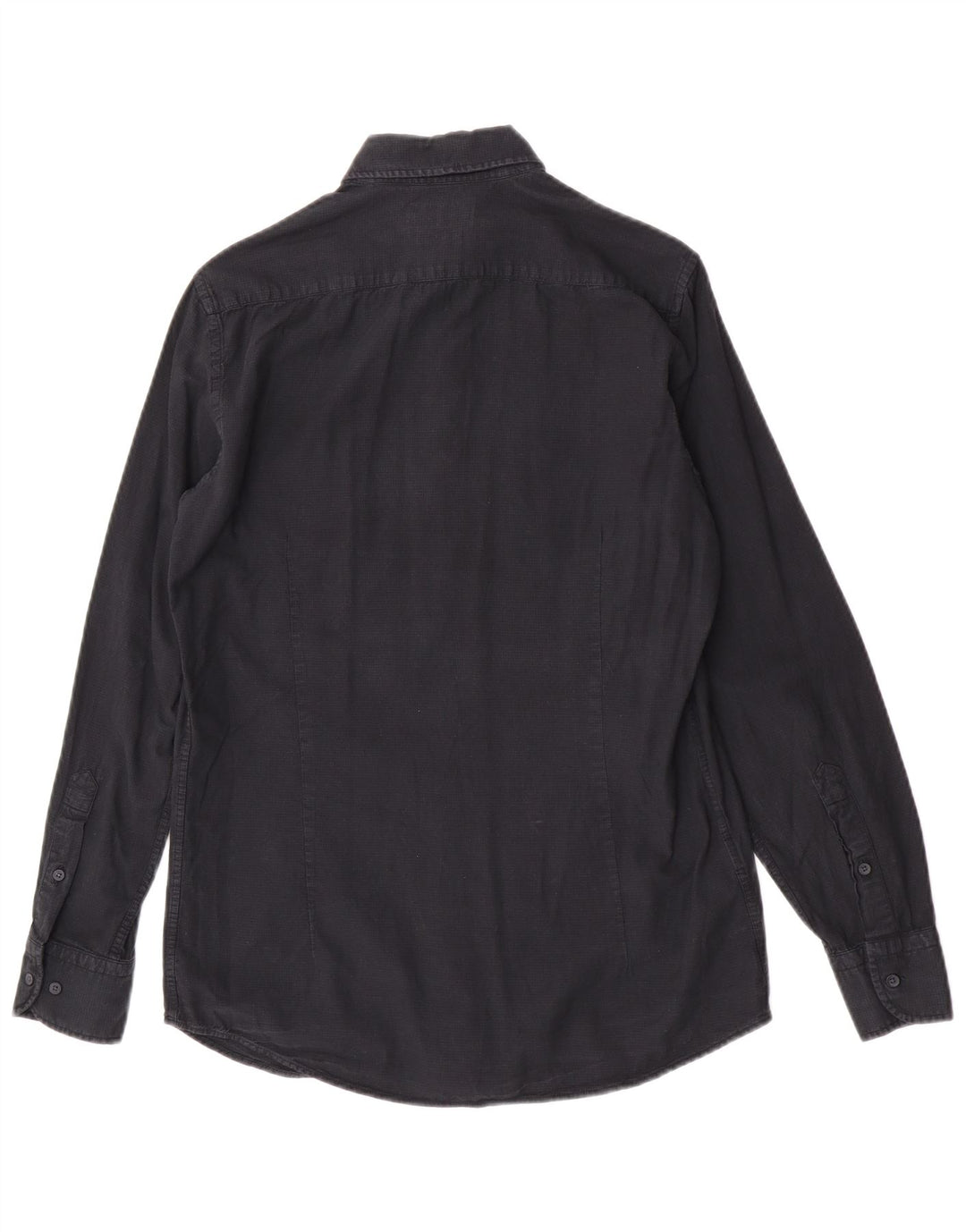 Ανδρικό πουκάμισο Massimo Dutti Μικρό Βαμβακερό Navy Blue