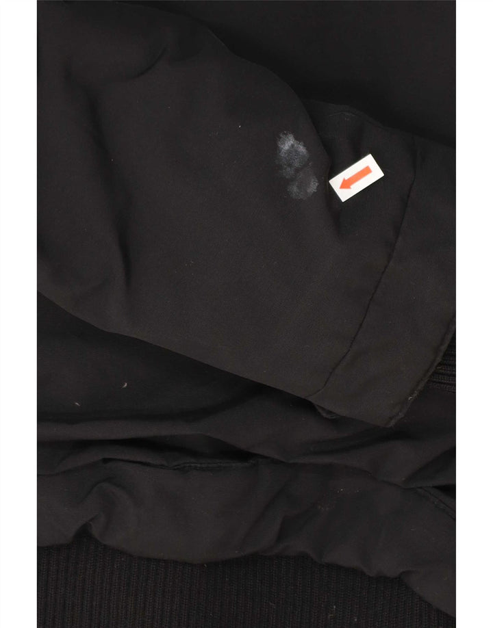 Woolrich Γυναικείο μπουφάν με κουκούλα με επένδυση UK 14 μεσαίο μαύρο πολυεστέρα