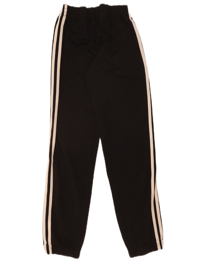 Adidas Boys Tracksuit Trousers Joggers 9-10 Years Black Polyester