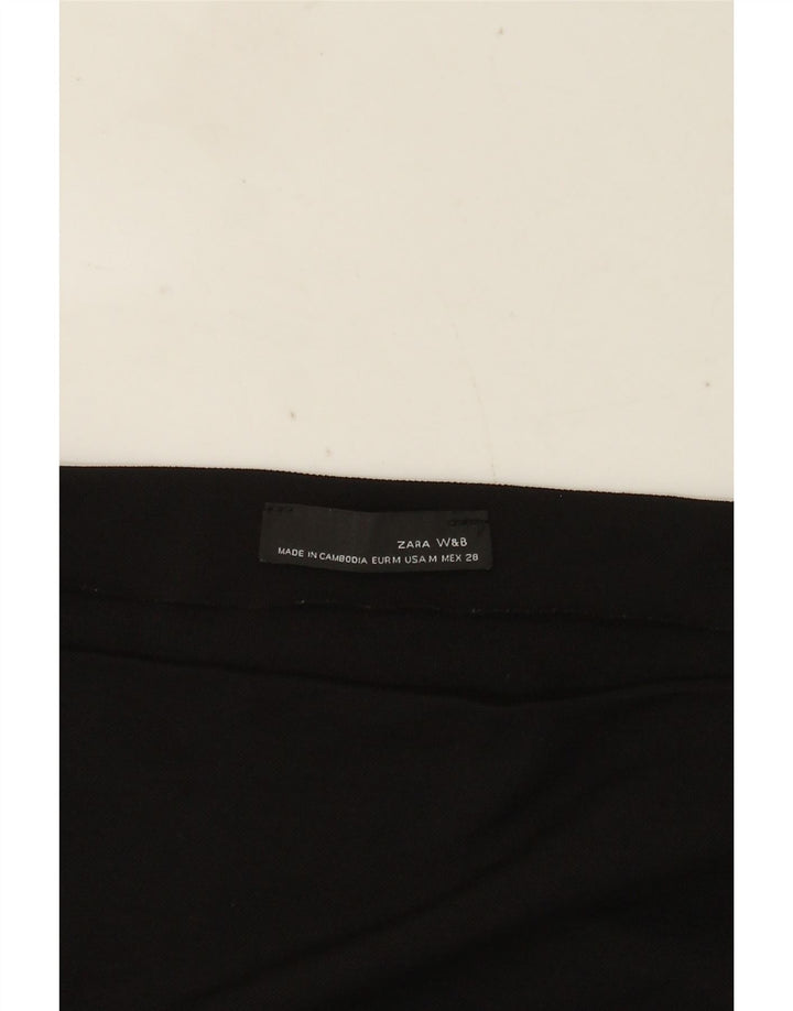 Zara Γυναικείο ασύμμετρο τοπ μακρυμάνικο UK 12 μεσαίο μαύρο