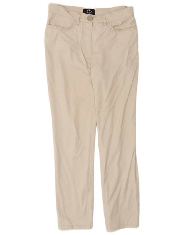 Roccobarocco Γυναικείο Slim Casual Παντελόνι EU 38 Medium W30 L31 Off White