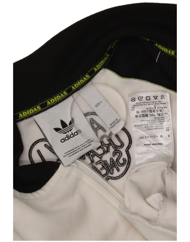 Ανδρική φόρμα Adidas Top Jacket Large White Colourblock Polyester