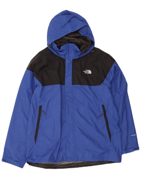 Ανδρικό μπουφάν βροχής με κουκούλα North Face UK 42 XL Blue Colourblock